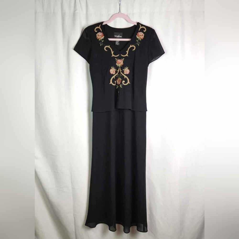 Positive Attitude MIDI Black Dress Size 6